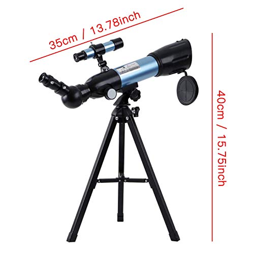 Telescopio astronómico refractor 50mm con trípode miniatura 7