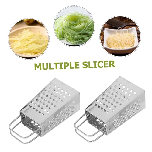 Ralladores de queso gourmet de acero inoxidable 2 piezas miniatura 3