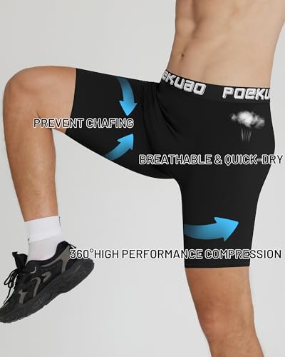 Compression Shorts Men Spandex Running Shorts Sports Athletic Base Layer Workout Performance Underwear3