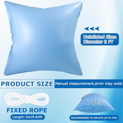Almohadilla de aire para piscina 8 ft x 8 ft Hungdao miniatura 2