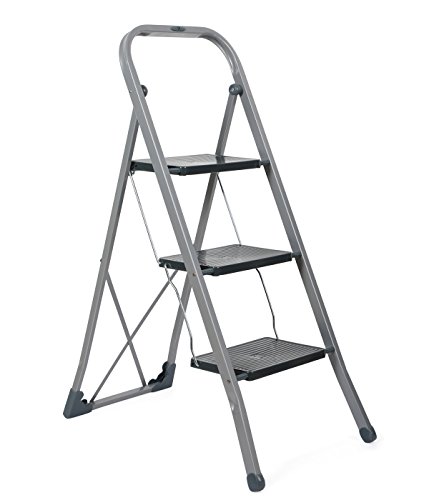 Preisvergleich Produktbild Gimi Tiko 3 Leiter Hocker Edelstahl, 3 Stufen