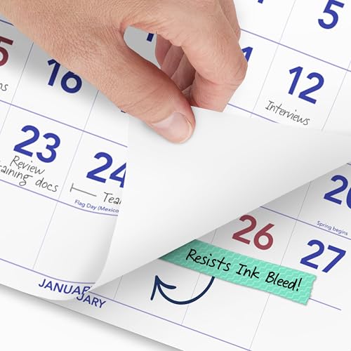 Image of AT-A-GLANCE 2027 Wall Calendar, 14-Month, Dec-Jan, 12 inch x 27 inch, Vertical 3-Month Reference (PM112827)