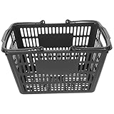 LOPUNER Kunststoff Aufbewahrungskorb Klein mit Griffen Tragbarer Einkaufskorb für Küche Badezimmer Korrosionsfest und Verschleißbeständig Vielseitiger Organizer für Zufällige Farbe