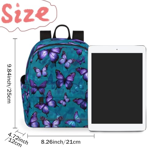 Watercolor Butterflies Backpack for Women Large Capacity with Adjustable Pressure Relief Strains Lightweight Travel Backpack for Work Travel Casual Gifting4