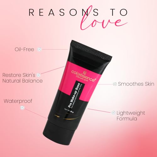 Image of COLORESSENCE Pre Makeup Base Primer, 30ml | For All Skin Types | Long Lasting | Lightweight | Matte Finish | Oil Control | Waterproof
