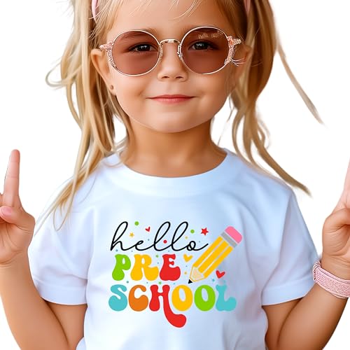 Pre School Shirt, Hello Pre School, Back to School Shirt, Pre School shit for Girls, Pre School Shirt for Boys, Toddler Shirt, 4T 5T (4T)