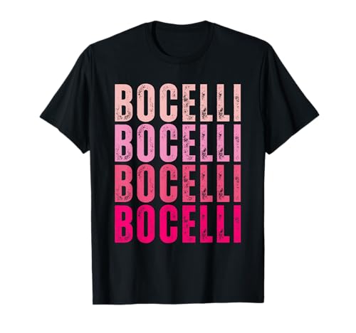 Bocelli Personalized Name I Love Bocelli Vintage T-Shirt