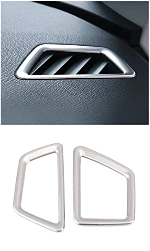 AGZ Cubierta de moldura de ventilación Peugeot embellecedor de Tapa de Salida de Aire Acondicionado Delantero Cromado Interior para Peugeot 5008, 3008, 3008GT, 2017, 2 unids/Set por Juego Cover