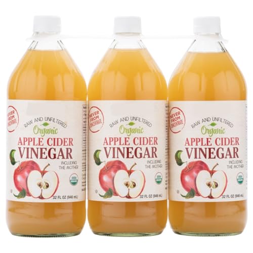 コストコ オーガニック アップルサイダー酢 946ml x 3本 さっぱり 酸度5% 砂糖不使用 Apple Cider Vinegar