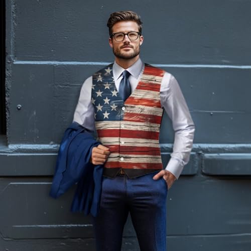 Men Slim Fit Herringbone Suits Vest with Buttons Work Wedding Formal Waistcoat Vest3