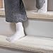 Spurtar 14 Pack Stair Treads for Wooden Steps Indoor Ultra Plush Bullnose Carpet Stair Treads Stair Runner Carpet for Stairs Non Slip Stair Steps Protectors 9.25 x 30 x 1.2 in - Off White