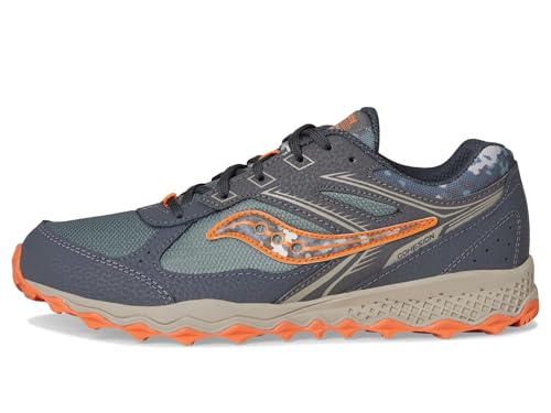 Saucony Cohesion TR14 LTT Trail Running Shoe (Little Big Kid) Sneaker, Olive/Camo, 6 US Unisex4