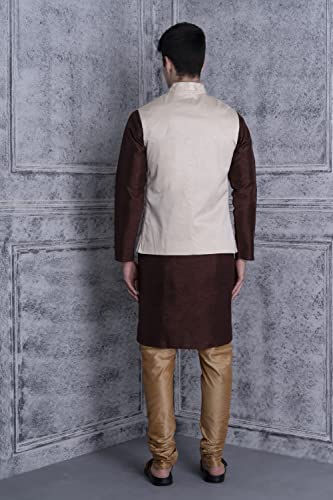 Image of Ethluxis Men's Silk Blend Kurta Set