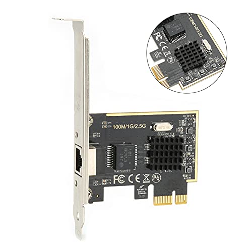 Tarjeta de red Gigabit para RTL8125, 2.5G, PCIE a Ethernet 2500Mbps con puerto RJ45 para computadora de escritorio, modo half duplex miniatura 4