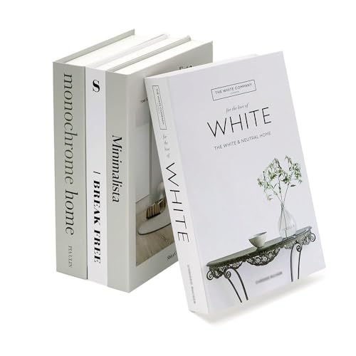 HMMSTR 4Pcs Faux Books for Decoration, DIY Home Decoration Fake Books, Coffee Tabletop Decorative Books, Can Only Be Used to Decorate The Room, Can Not Be Opened for Storage, Can Not Be Written.