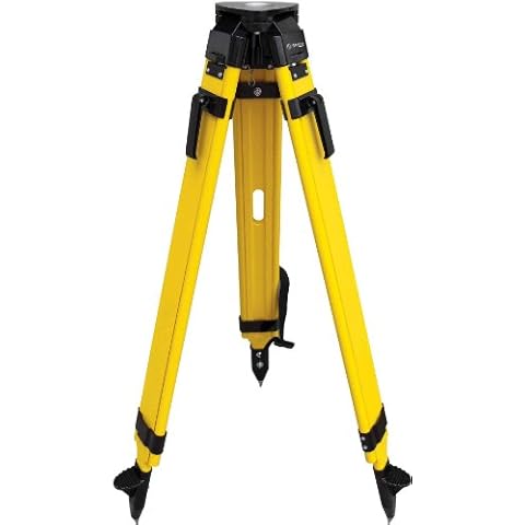 SitePro - 60-WDF20-B WDF20 Wood-Fiberglass Heavy Duty Quick Clamp Tripod,yellow Cover
