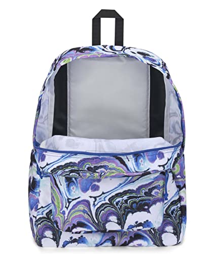 Image of JanSport Superbreak Backpack - Durable, Lightweight Premium Backpack, Marble Mood Blue Iolite