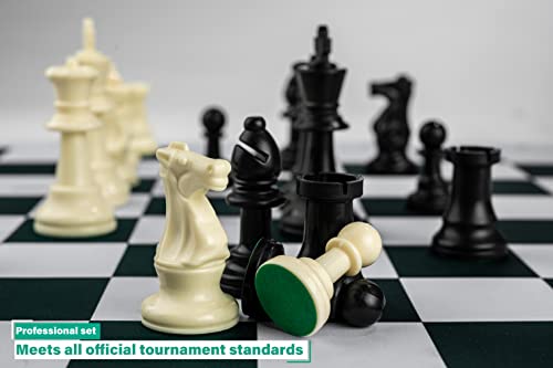 Mynnnat Professional Chess Set con Tablero y Fichas miniatura 3