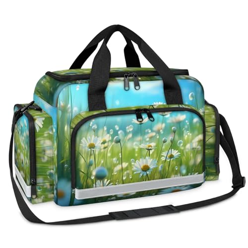 GzLeyigou First Aid Bags Empty, Oil Painting Sunflower Emergency Bag First Aid Kit Multiple Compartment Kit Carrier On Call Trauma Bag For Paramedics Emergency Medical Supplies Kit