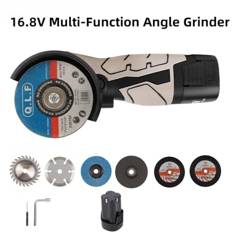 Amoladora angular portátil batería 16,8V mini cortadora eléctrica pulidora inalámbrica 4