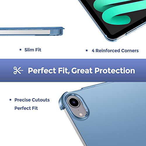 Image of ProCase Smart Case for iPad mini 7 A17 Pro 2024 /Mini 6 2021 8.3 inch -Blue | Slim iPad Mini 7th /6th Gen Case Hard Back Cover for iPad Mini 7th Gen A2995 /A2996 /A2993 /6th Gen A2567 A2568 A256