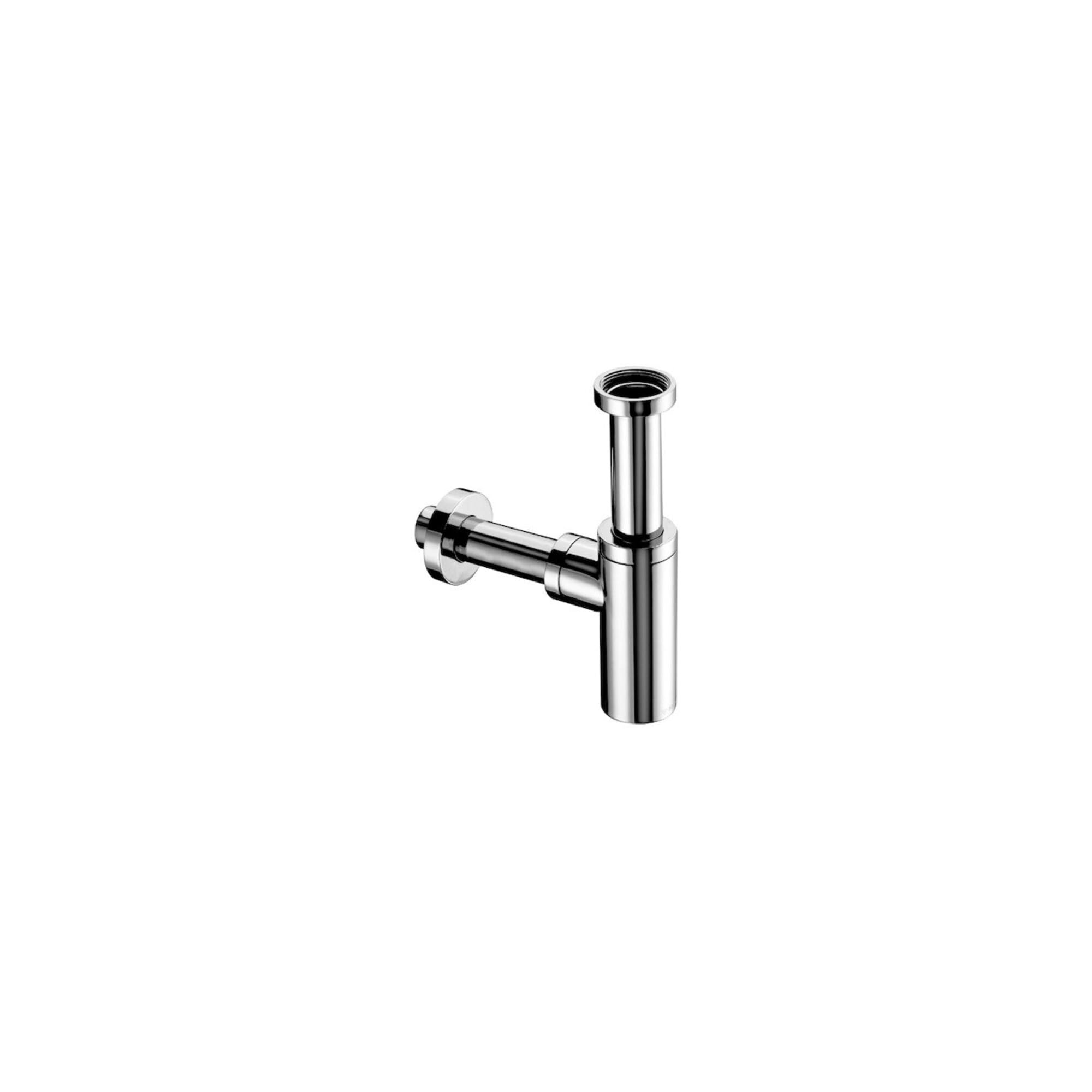 SCHELL 014290699 Geruchsverschluss / Siphon EDITION 11/4“, verchromt , Gehäuse und Rohre Messing poliert , Messingrosette mit Gleitring, Reinigungsöffnung mit O-Ring-Dichtung, Tauchrohr Kunststoff