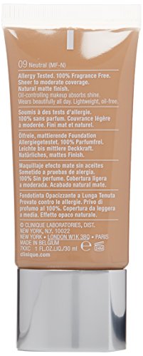 Clinique Stay Matte Oil Free Makeup, No. 09 Neutral, 1 Ounce #TOP3