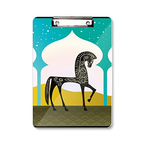 Carnet de notes A4 Castle Dream motif cheval pour le bureau et l'école