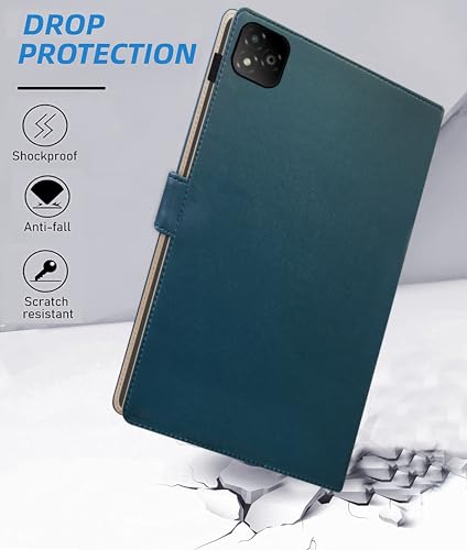 Image of TGK Flip Cover for Infinix XPAD LTE 11 inch Tablet Case with Stylus Holder (Cerulean Blue)