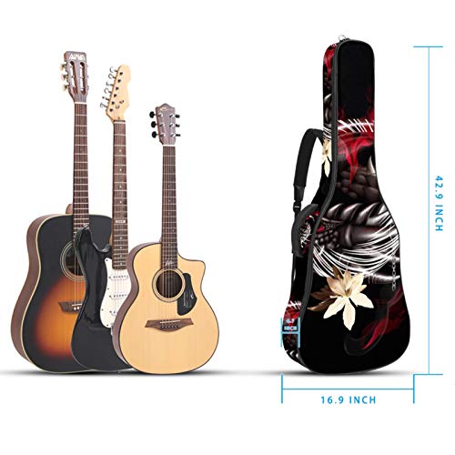 Housse pour guitare acoustique 106,7 cm, étanche, rembourrée, housse de protection avancée avec double bandoulière… - Les Beatles, Paul McCartney, John Lennon, RIngo Starr, George Harrison Housse pour guitare acoustique 106,7 cm, étanche, rembourrée, housse de protection avancée avec double bandoulière… – Image 6