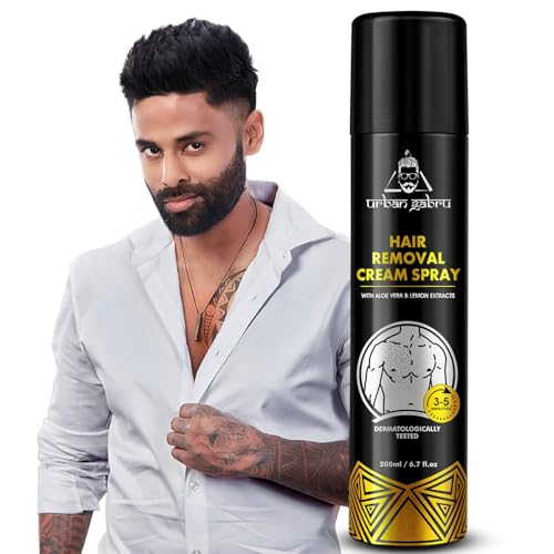 urbangabru Hair Removal Cream Spray For Men| Painless Body Hair R...