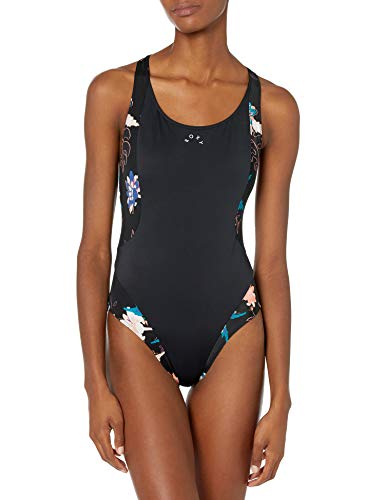 Roxy Junior's Fitness Swim, True Black Vallay, S
