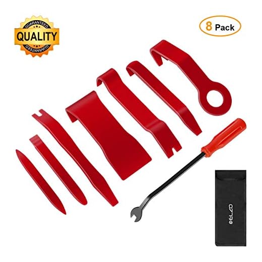 ELZO Kit de Herramientas de extracción automática de molduras de Coche, Juego de molduras para automóviles para Panel de Puerta, Clips para automóviles, moldura de Panel de Puerta para automóviles