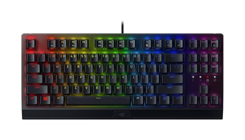 Teclado Mecânico Gamer Razer Blackwidow V3 Tenkeyless Switch Green, Preto