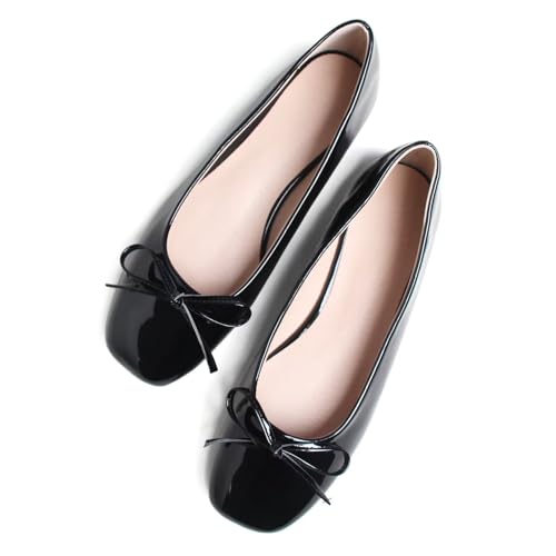 Image of Dear Time Women's Casual Foldable Ballet Flats Square Toe Ballerina Flats Shoes Comfortable
