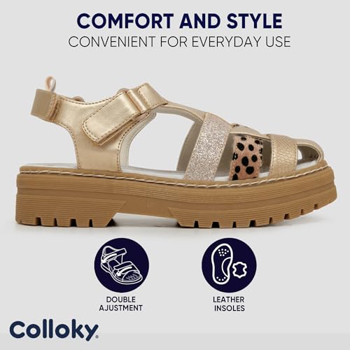 Image of Toddler Girls Buckle Sandals - Ultimate Comfort Open Toe with Adjustable Back Strap - Perfect Fit & Style for Young Adventurers - N Pink, 3.5