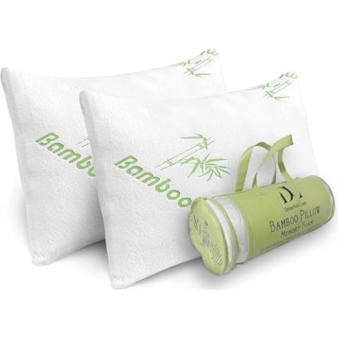 DreamField Linen Adjustable Memory Foam Pillows Cover
