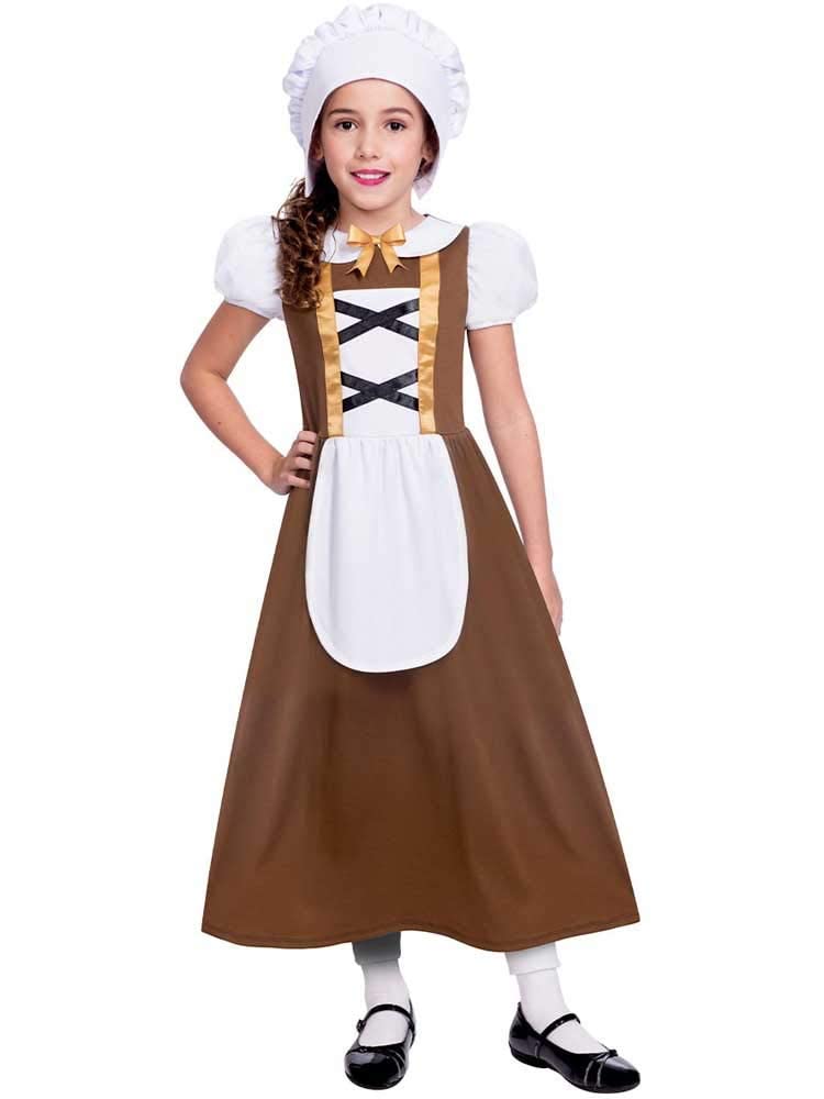 Childs Tudor Girl Costume Dress