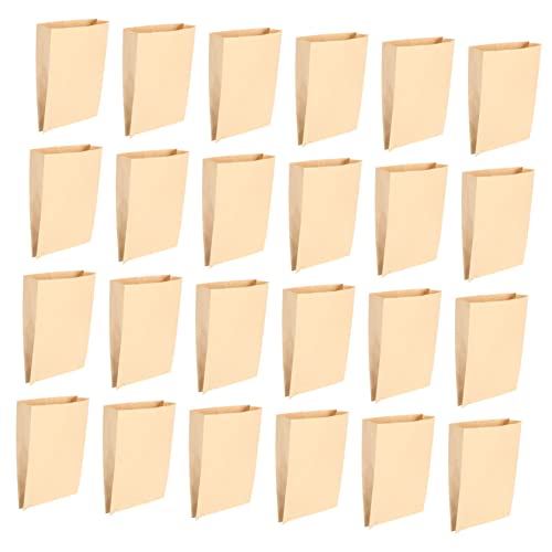 PRETYZOOM 100pcs Greaseproof Paper Bags Reusable Cellophane Treat Bags for Food Storage