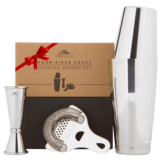 Boston Shaker Set: Professional two-piece Stainless Steel Cocktail Shaker set with Hawthorne Strainer and Japanese Jigger