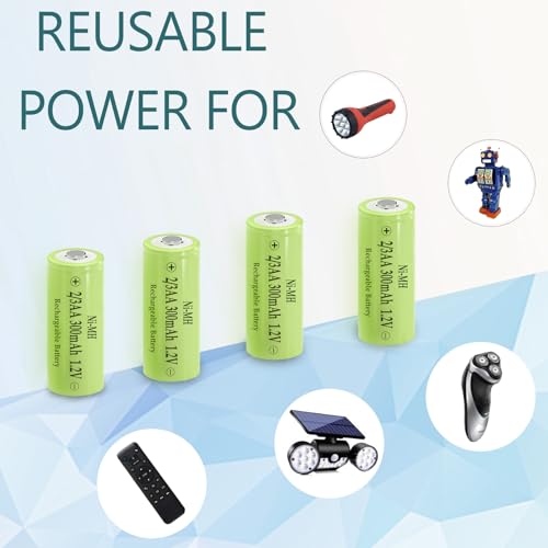 Baterías recargables NiMH 2/3AA 300mAh 1.2V, pack 4 miniatura 3