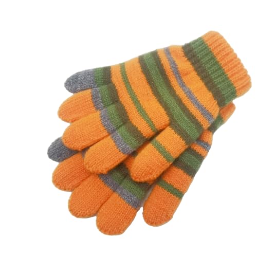 Coraline Striped Gloves Orange And Green Fuzzy Gloves Coraline Merchandise Merch Accessories Halloween Movie Cosplay Stuff4