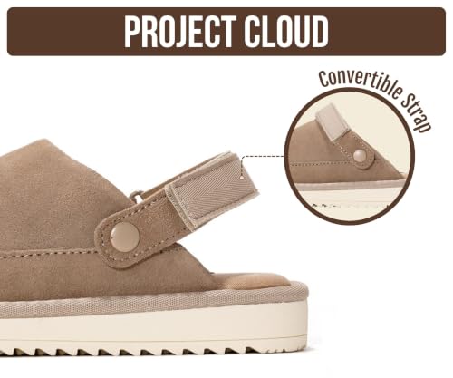 Image of Project Cloud Kids Genuine Leather Clogs with Back Strap (Little Goldstar)