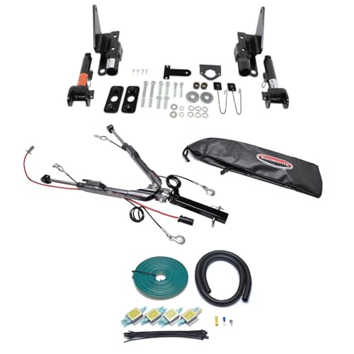 TrendsAuto Roadmaster Sterling All-Terrain Tow Bar and Baseplate Combo with Economy Wiring Kit fits 2015 2020 F150 Pickup | Illuminates RV Lights | Includes TrendsAuto Decal