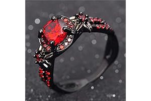 DUAN Red Ruby Ring: A Blushing Ember on Your Finger