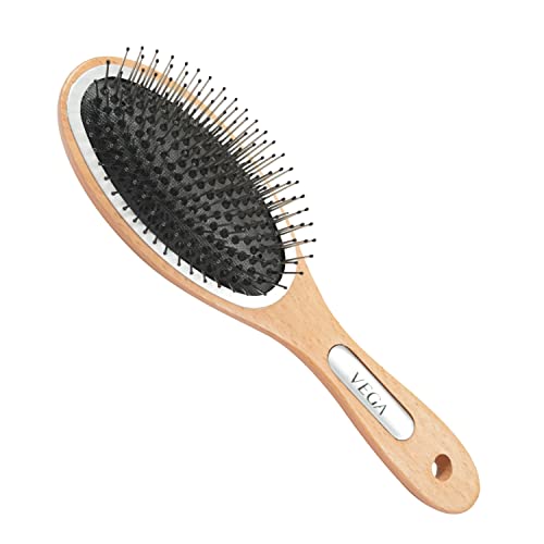 Vega Cushioned Brush - Steel Pin 1 Pcs