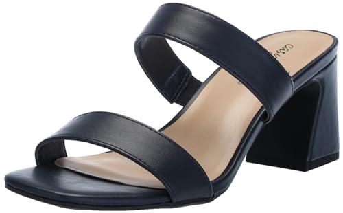 Easy Street Women's Clovelle Heeled Sandal, Navy, 9 Wide