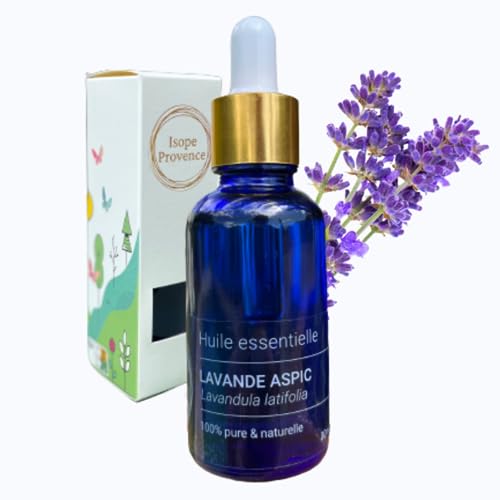 Aceite Esencial De Lavanda Aspic 10 Ml Quemotipeada Lavendula Latifolia , 100 Puro Y Natural, De Producción Bio Aceite Esencial De Lavanda Aspic 10 Ml Quemotipeada Lavendula Latifolia , 100 Puro Y Natural, De Producción Bio