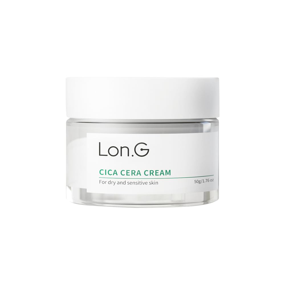 Cica Cera Cream, Ultra moisturizing cream for dry and sensitive skin relief with Ceramide, Skin redness, Skin barrier, soothing Care, Centella Asiatica Extract, Korean skincare(1.69 oz / 50g)