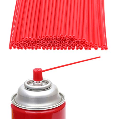 100 piezas pitillos plásticos para spray de 4.7 pulgadas miniatura 5